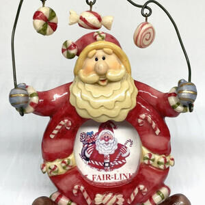 Santa Claus‎ with Candies Christmas Photo Frame Holds 2x2 Photo NEW